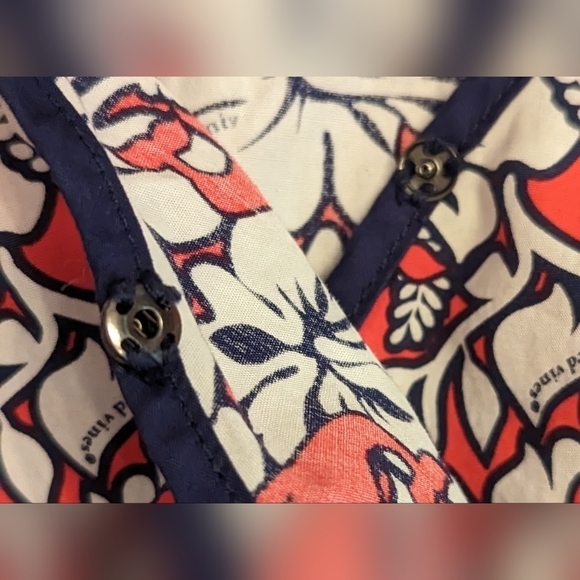 EUC Vineyard Vines for Target floral mini dress adjustable thin tank straps ruch - Picture 8 of 10